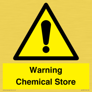Warning Chemical Store